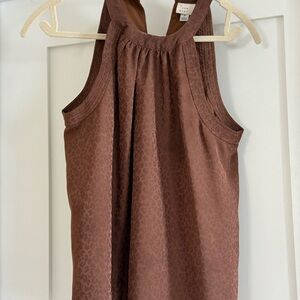 a new day Brown Textured Halter Camisole